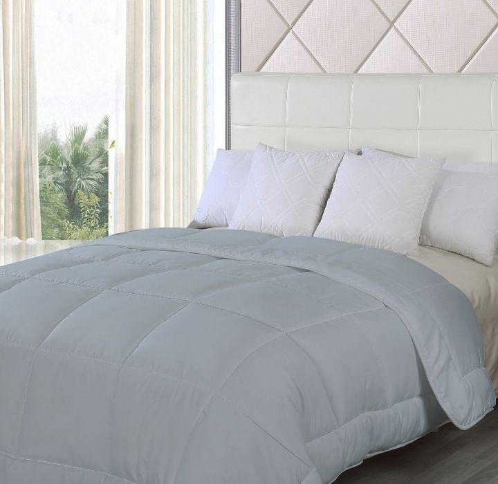 Bibb Home Down Alternative and Goose Down Comforter - King - Silver
