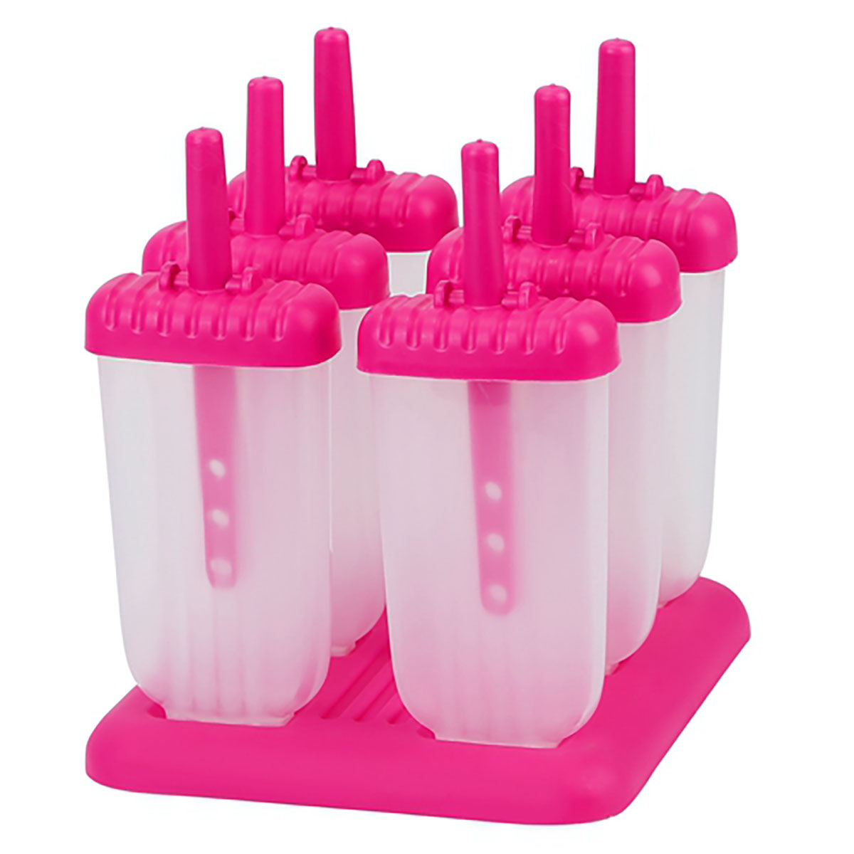 CoolWorld™ 6-Piece Popsicle Molds - CoolWorld 6Pcs Ice Popsicle Molds HPINK