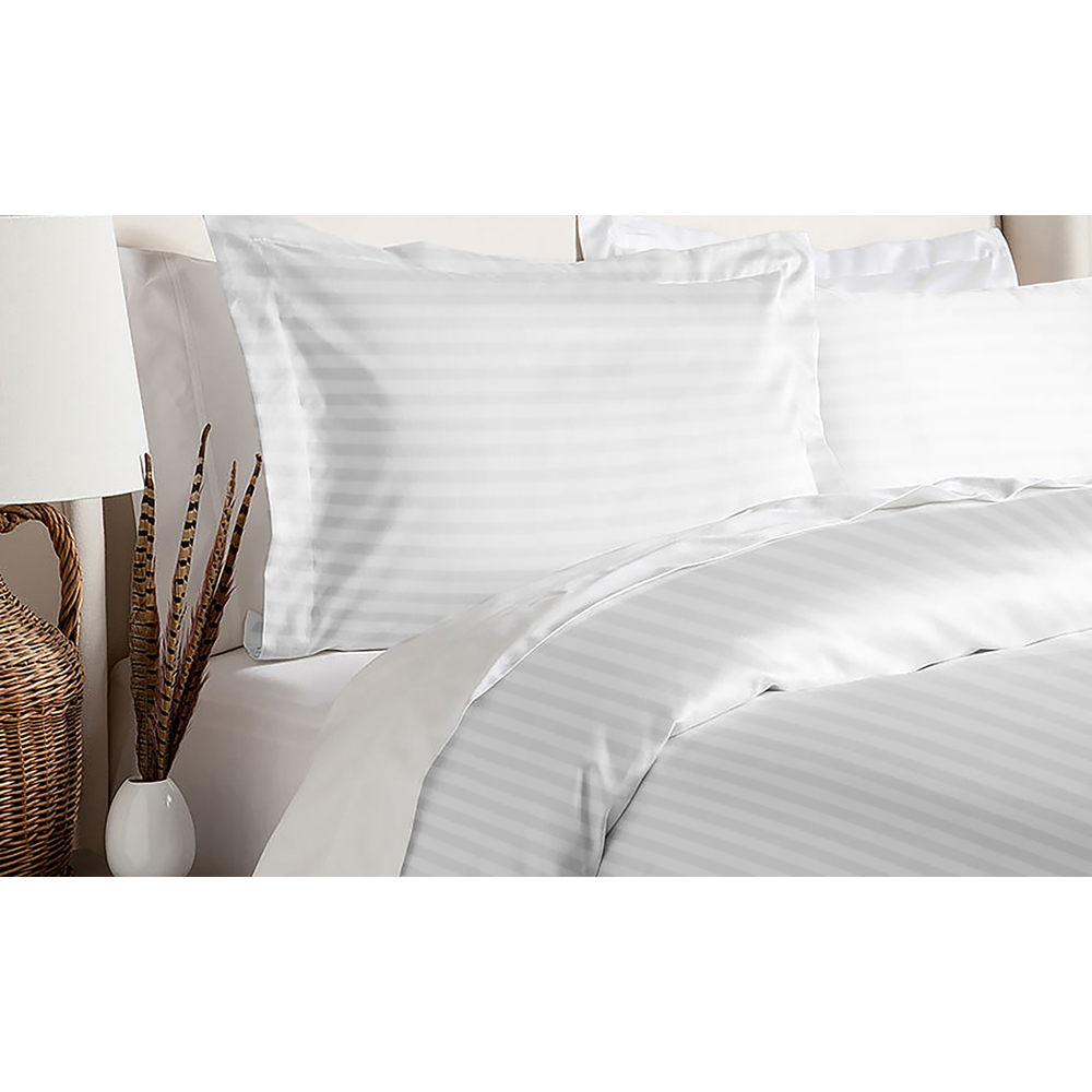 Kathy Ireland® White Down Fiber Comforter + Duvet Cover Set - Twin - White