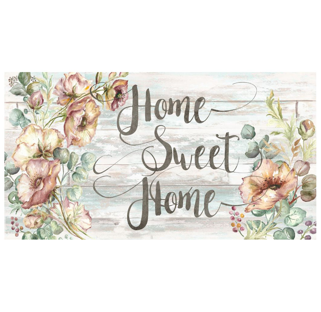 Spring Inspirational Oversized Kitchen Mat - HOME SWEET HOME