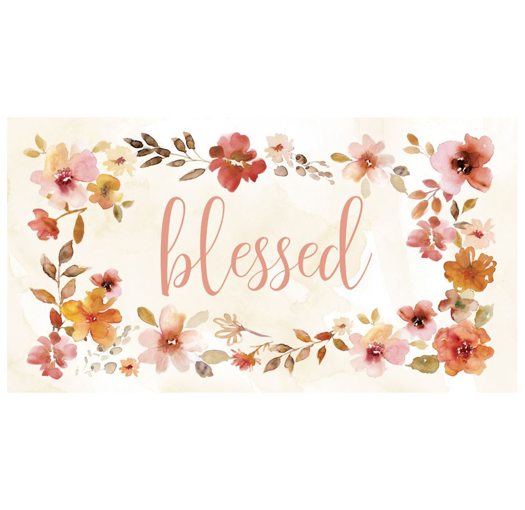 Spring Inspirational Oversized Kitchen Mat - BLESSED