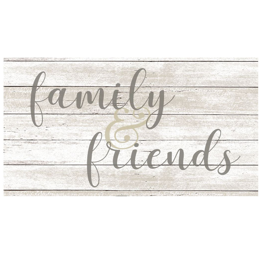 Spring Inspirational Oversized Kitchen Mat - FAMILY & FRIENDS