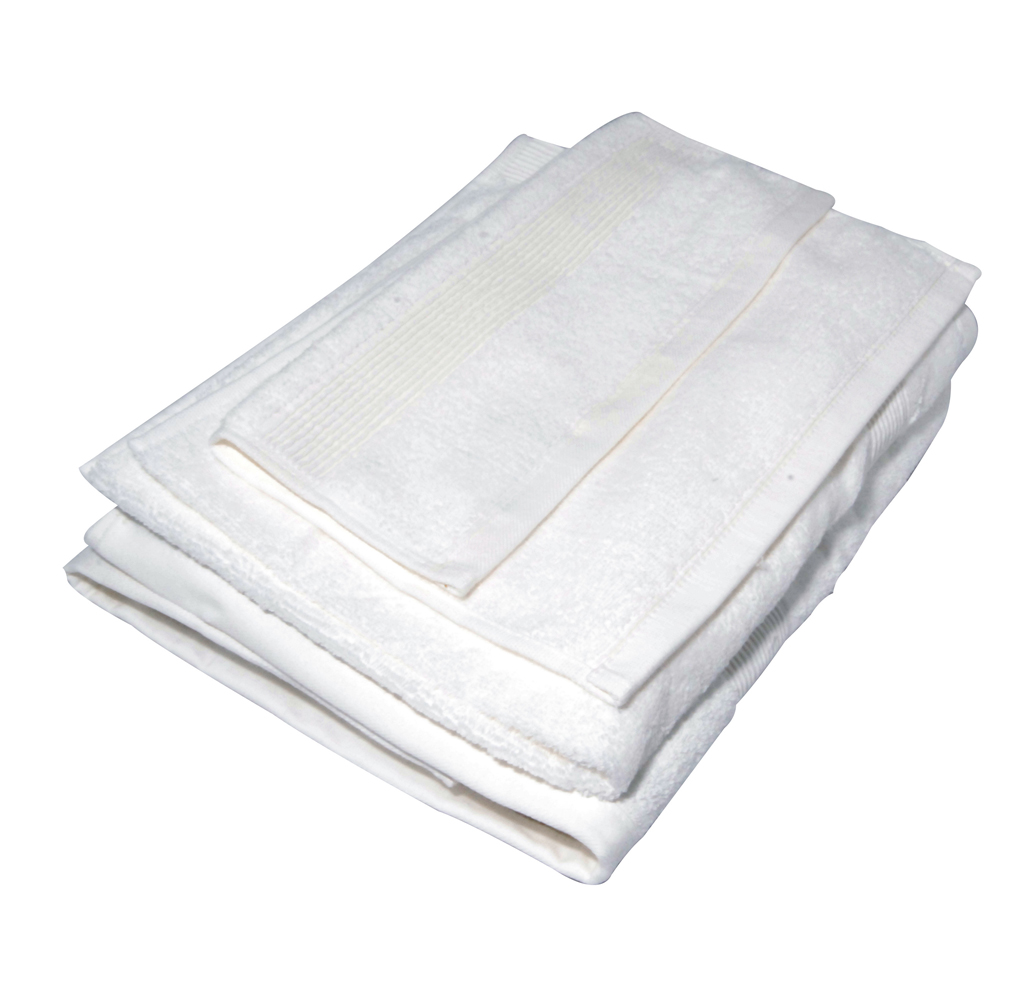 Soft Touch 3-Piece Cotton Bath Towel Set - White
