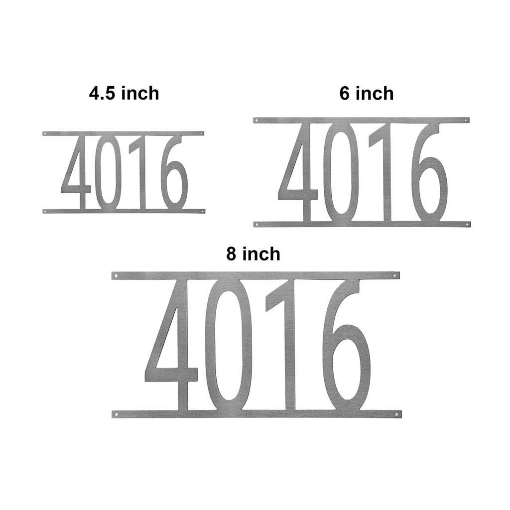 Simple Address Plaque - 4.5 inch