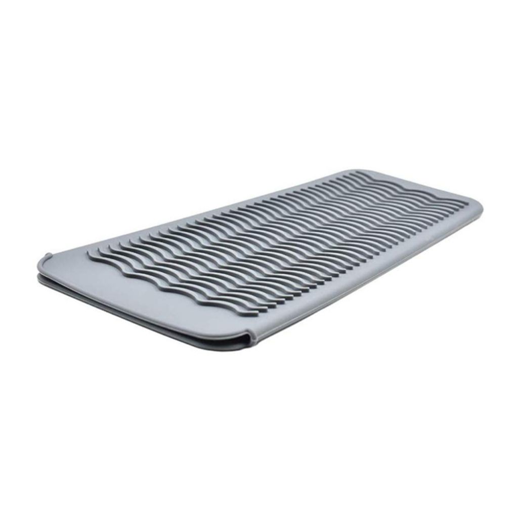 Silicone Mat for Curling Irons and Flat Irons - Grey