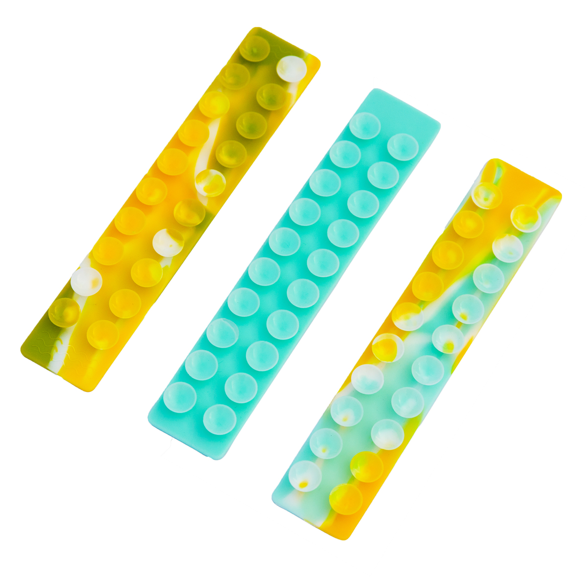 Link 6.5-Inch Suction Pop-It Fidget Bracelet (3-Pack) - Blue