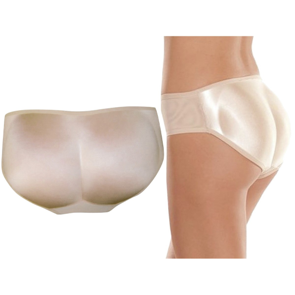 Women's Padded Panty Brief Instant Butt Booster - Beige - 2XL