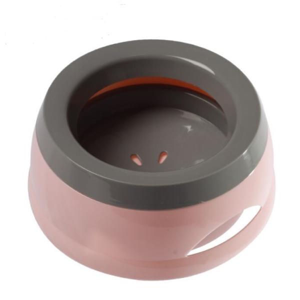 No Spill Dog Water Bowl for Home and Travel - No Spill Dog Water Bowl Pink