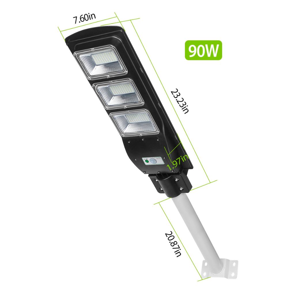 Solar Power LED Street & Path Light with Remote by Solarek® - 90 Watt