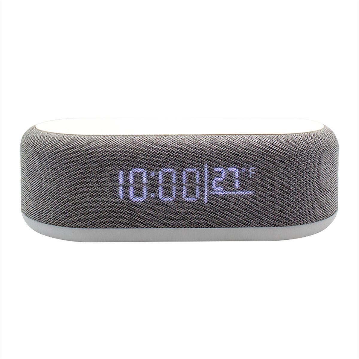 Multi-Function Clock Wireless Charging. 3-in-1 Design - White