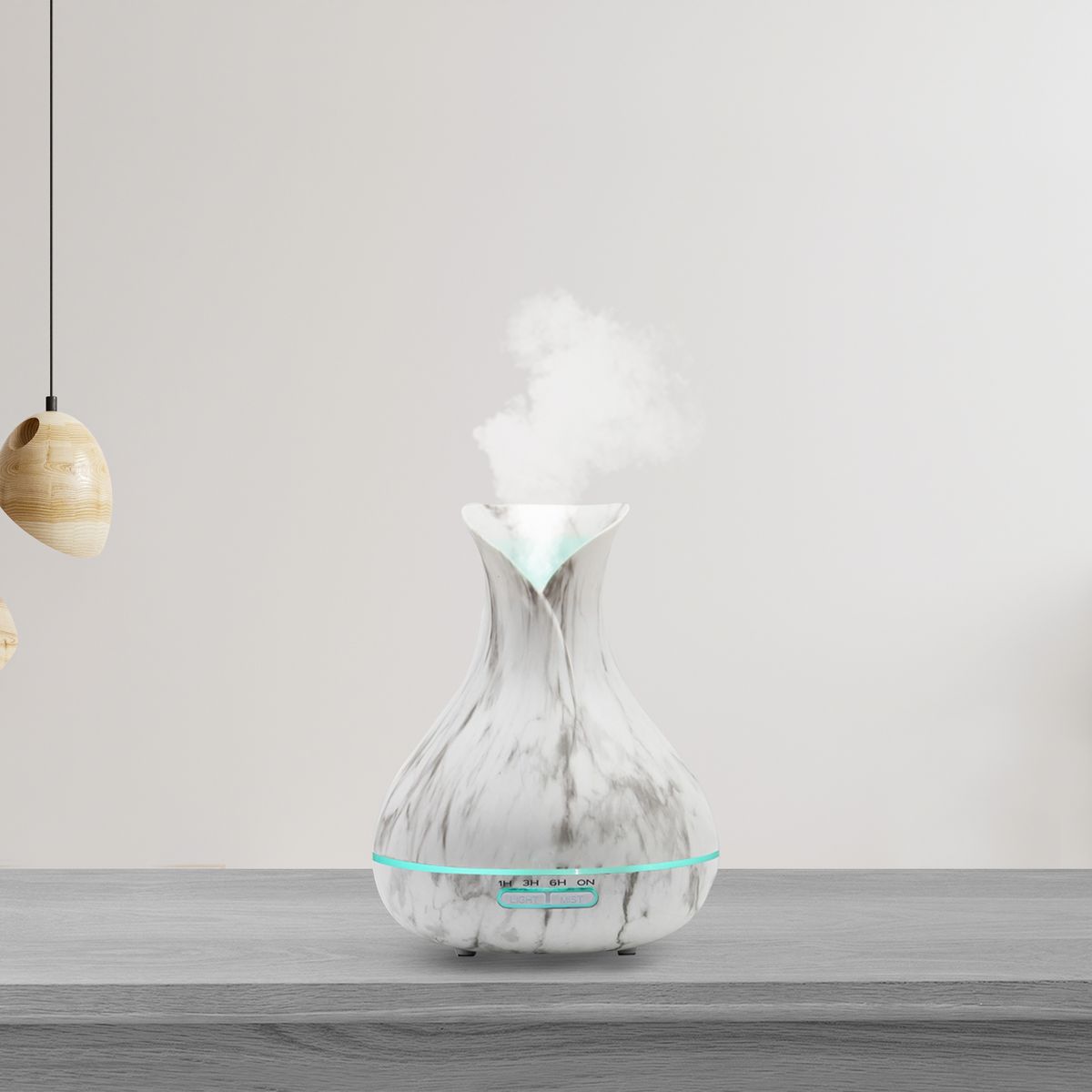 Color-Changing Diffuser Humidifier - White Marble