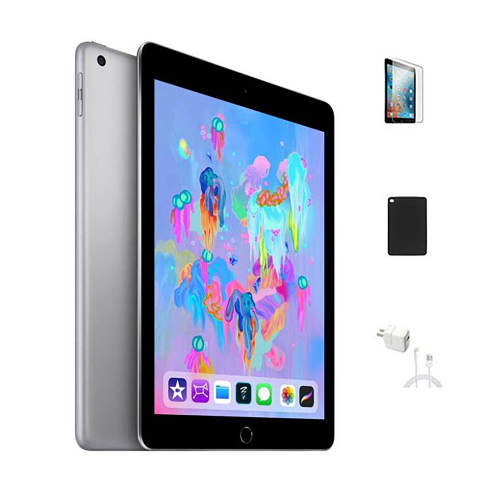 Apple® iPad Bundle (6th Generation) Retina Display with Wi-Fi (32GB) - Space Gray
