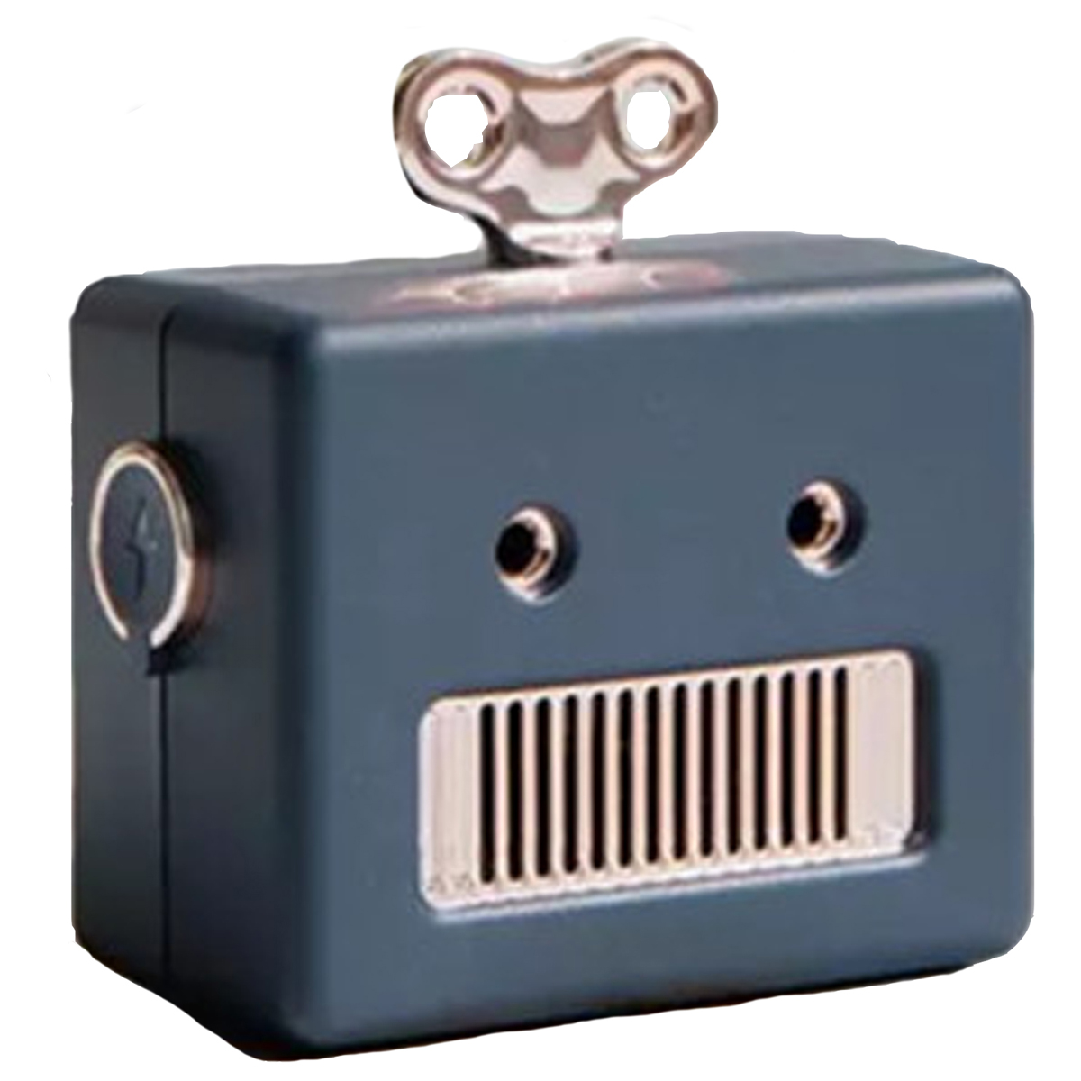 Portable Mini Retro Robot Wireless Bluetooth Speaker - Navy Blue