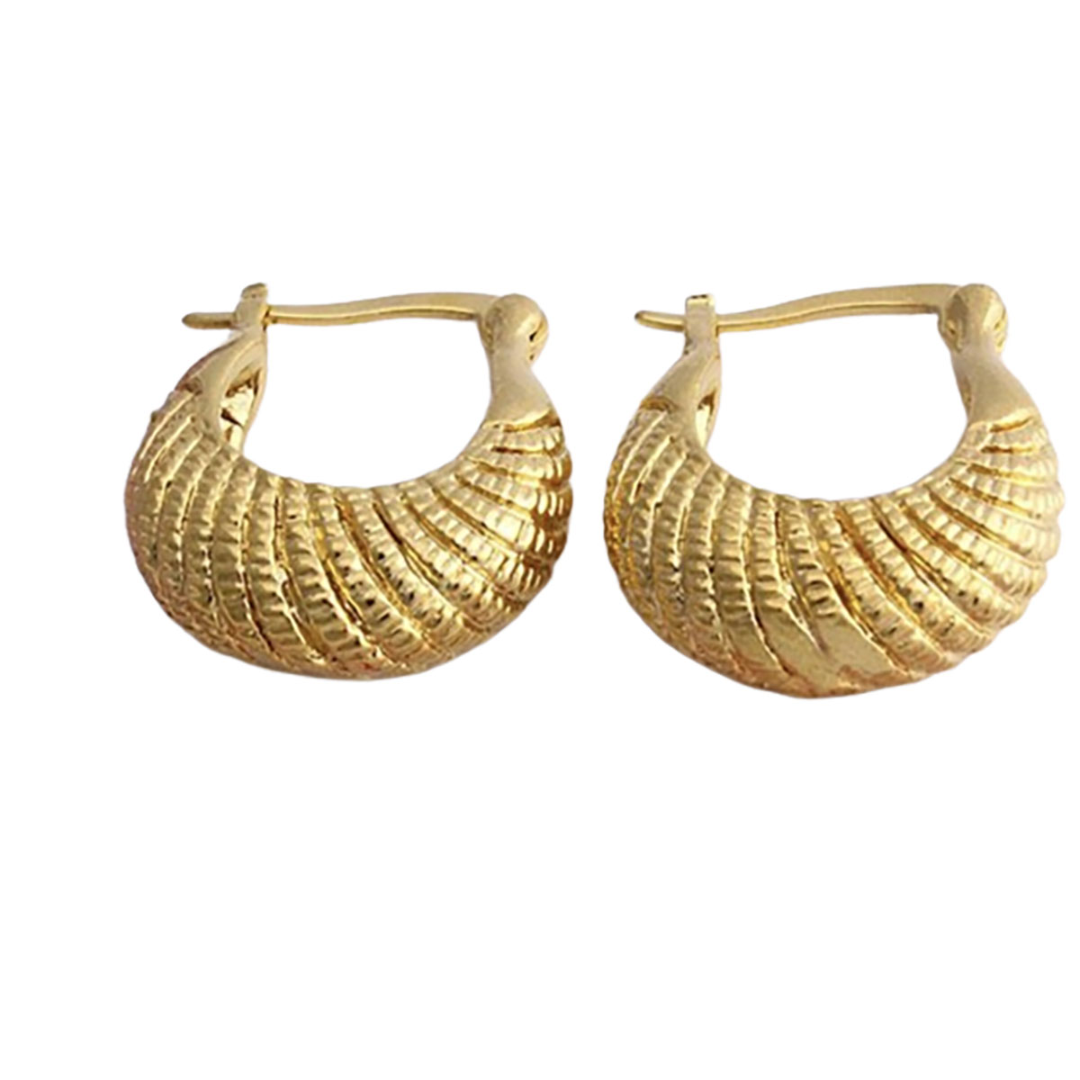 18K Gold-Filled Classy Hoop Earrings - ##1
