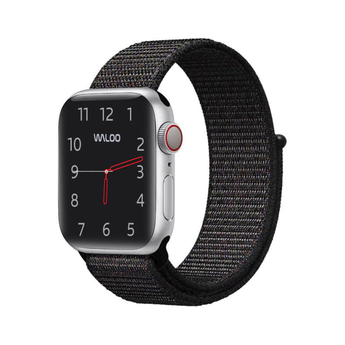 Woven Nylon Sport Loop Band for Apple Watch - 38/40/41mm / Black