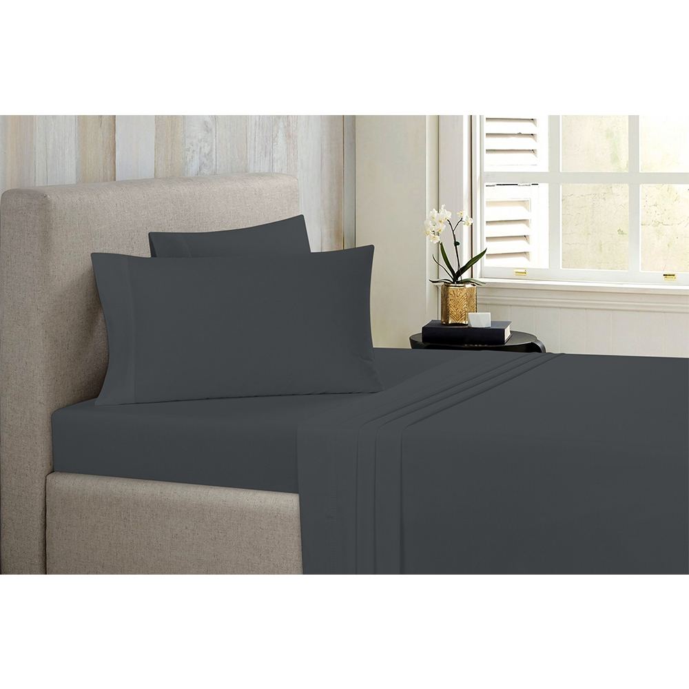 Bibb Home® Antimicrobial Bamboo Sheet Set - King - Grey