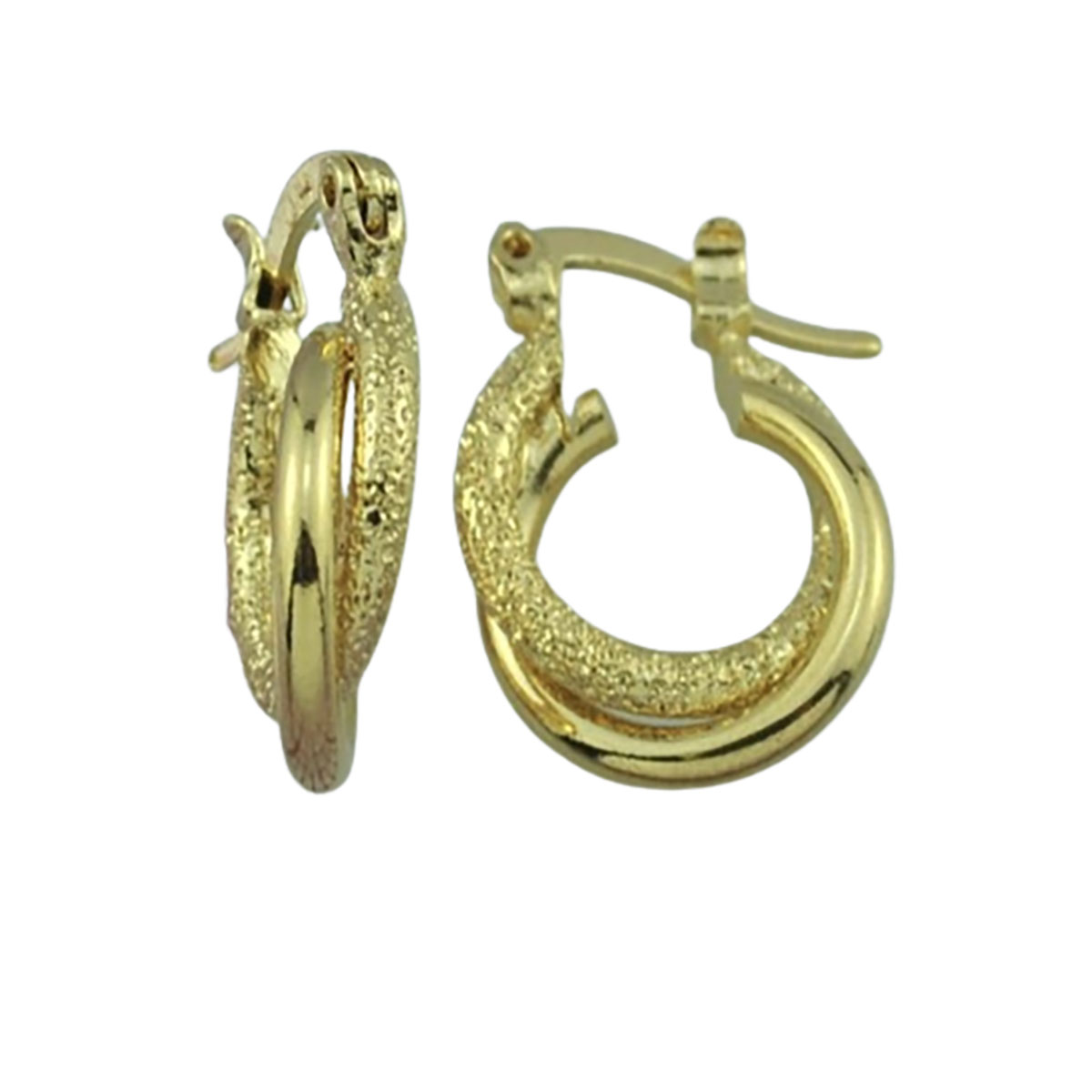 Gold French Hoop Earrings - ER3