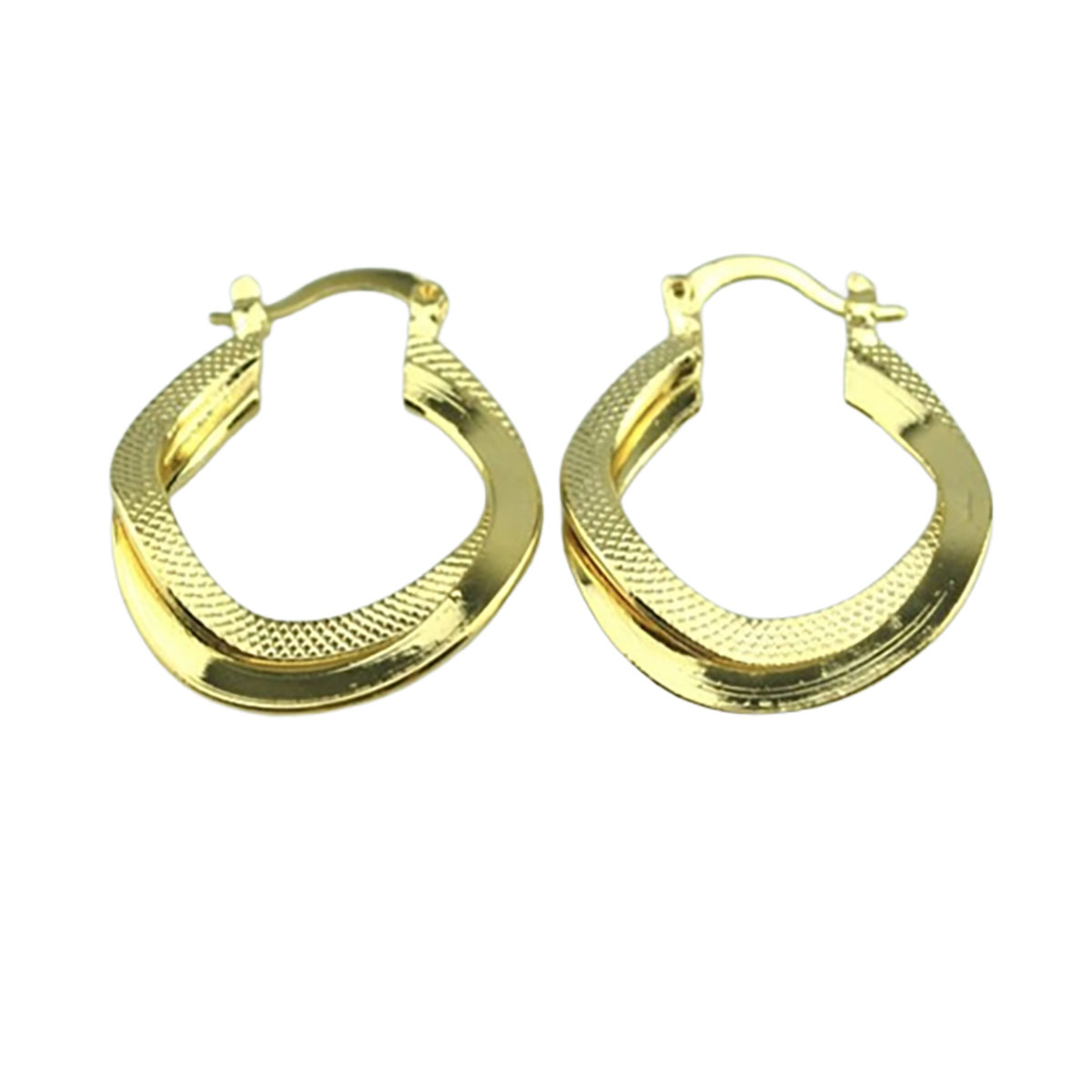 Gold French Hoop Earrings - ER4
