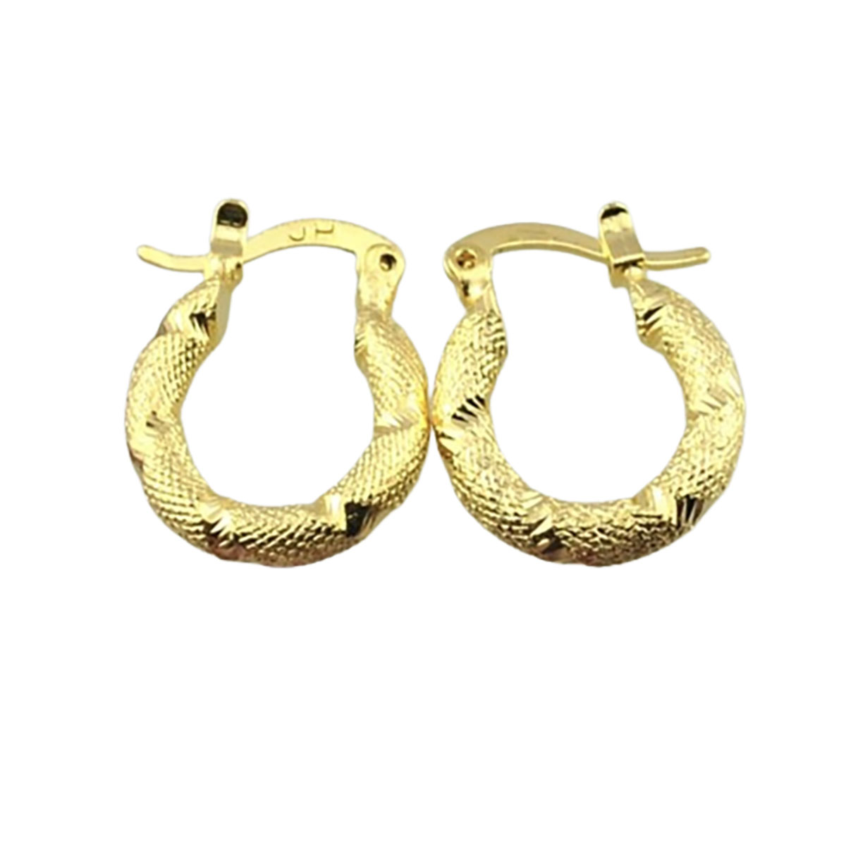 Gold French Hoop Earrings - ER5