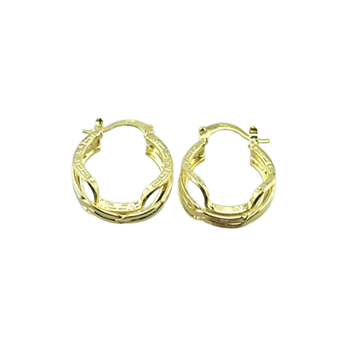 Gold French Hoop Earrings - ER6