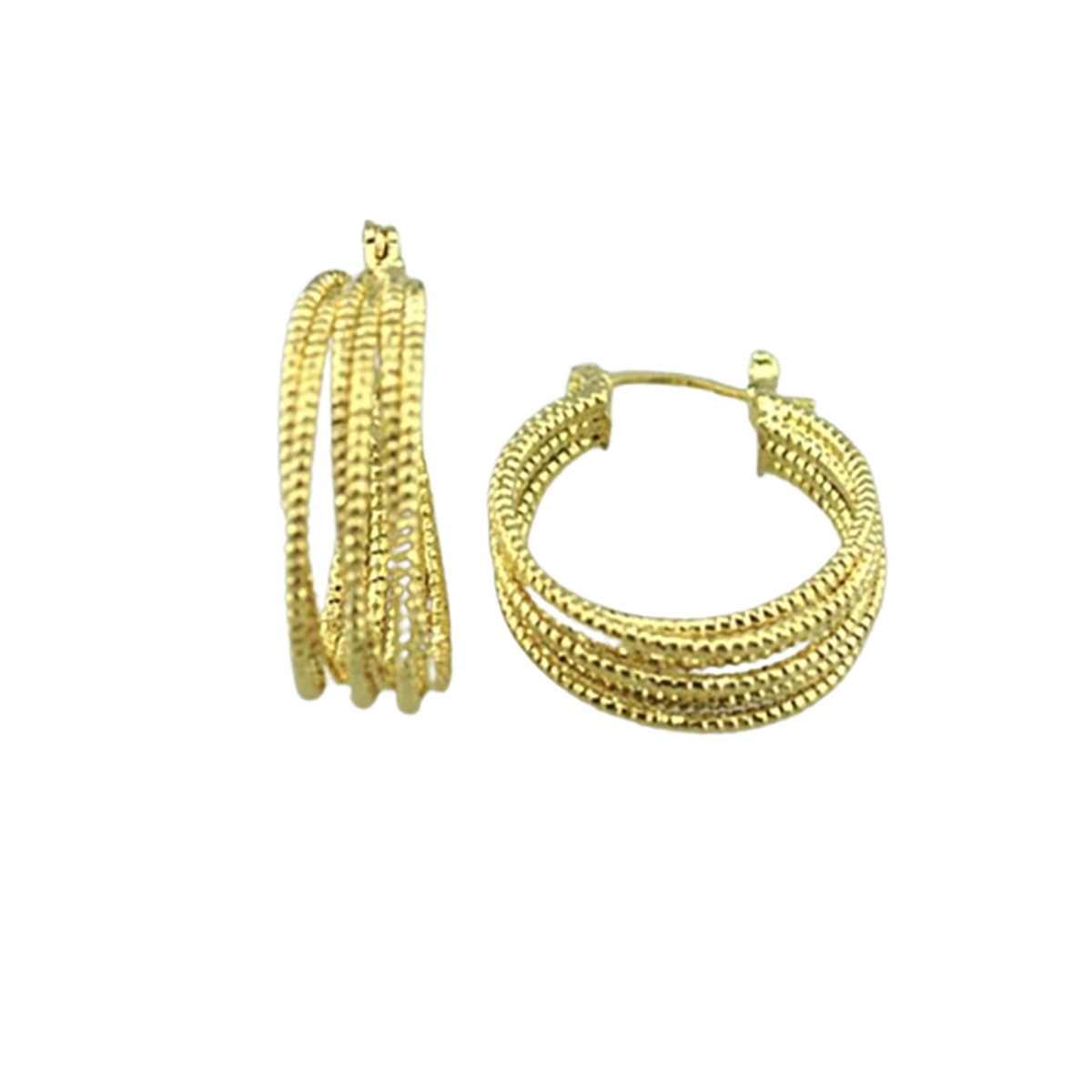 Gold French Hoop Earrings - ER7