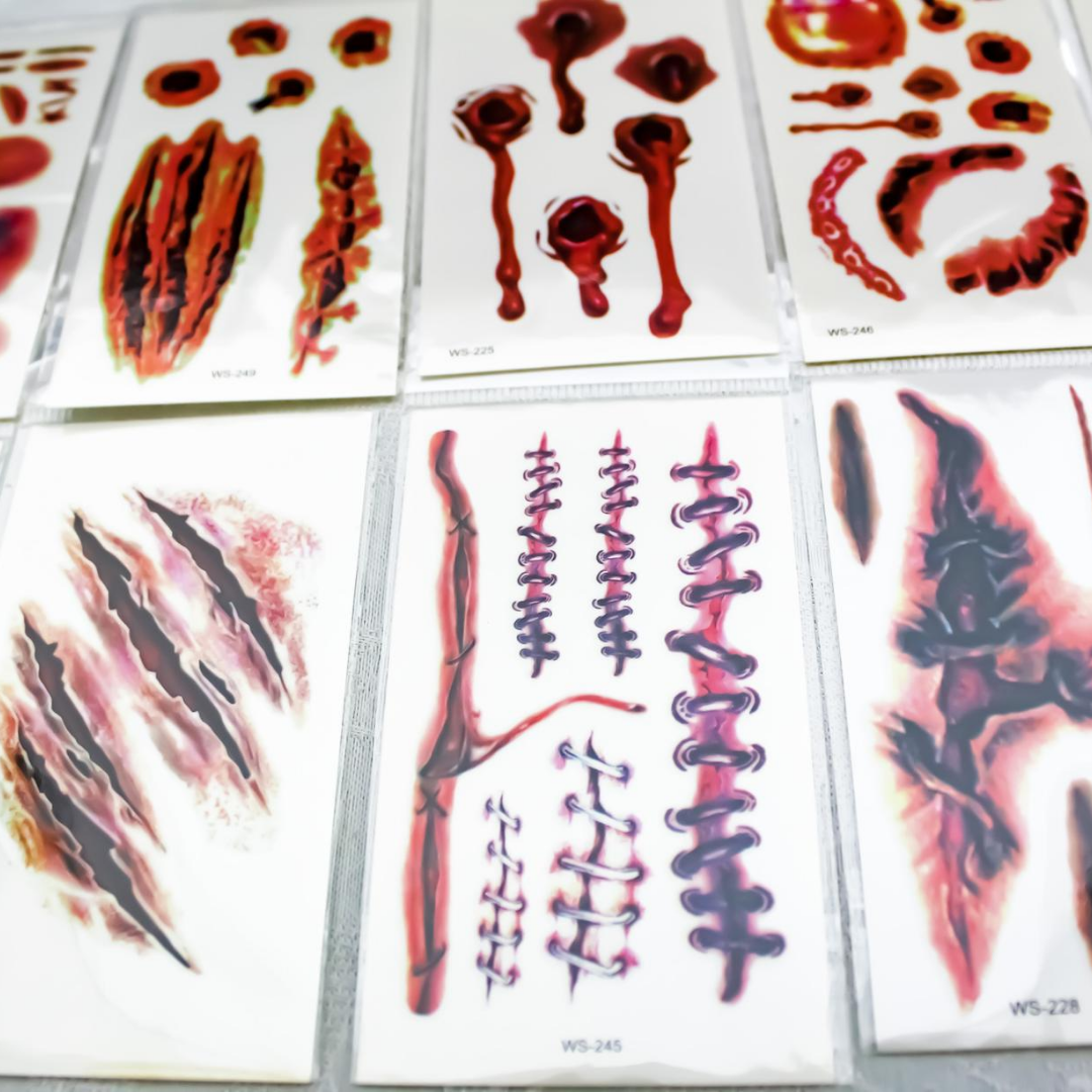 Halloween Temporary Tattoos - creepy