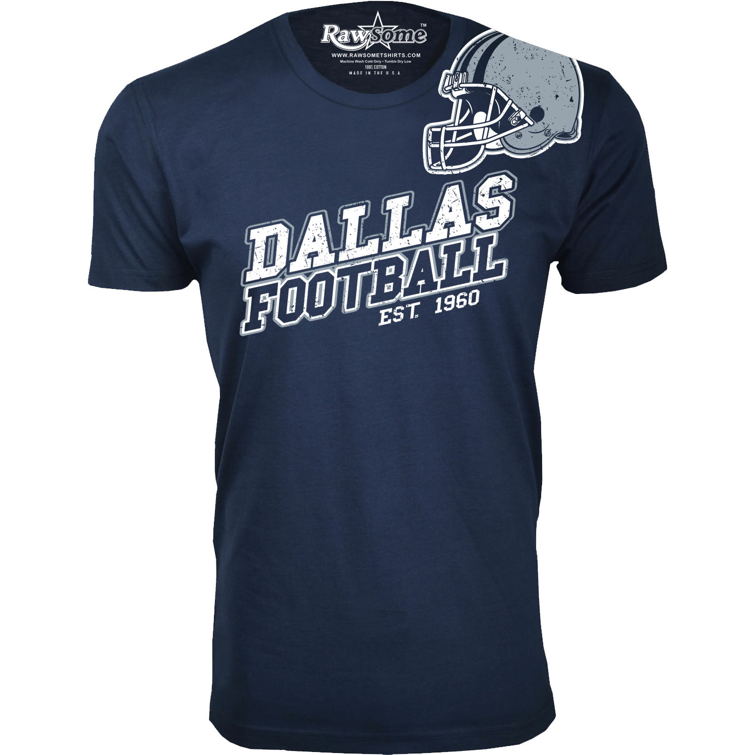 Men's Football Team T-Shirt - Dallas - Navy / L