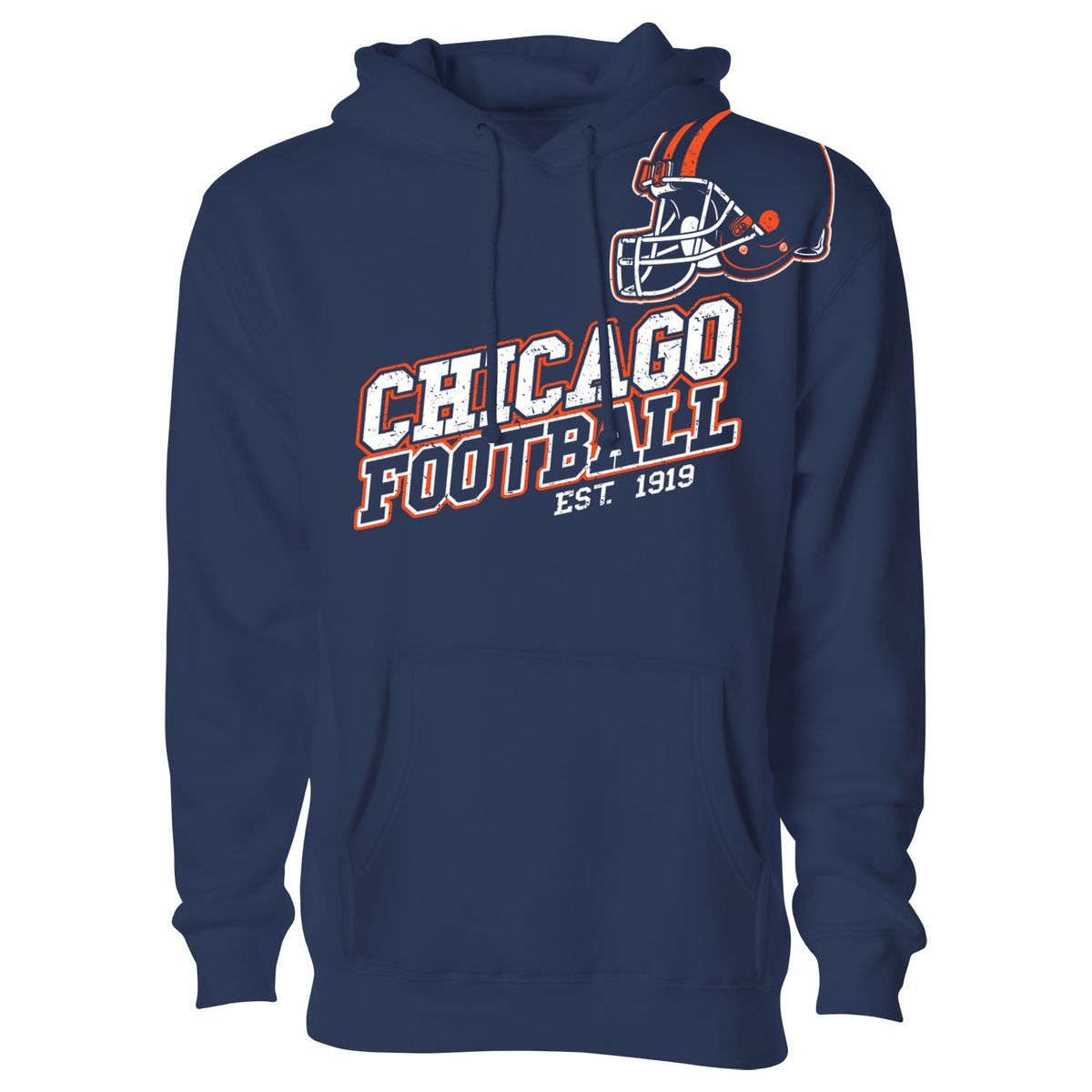 Men's Football Fan Pullover Hoodie - Large - Chicago