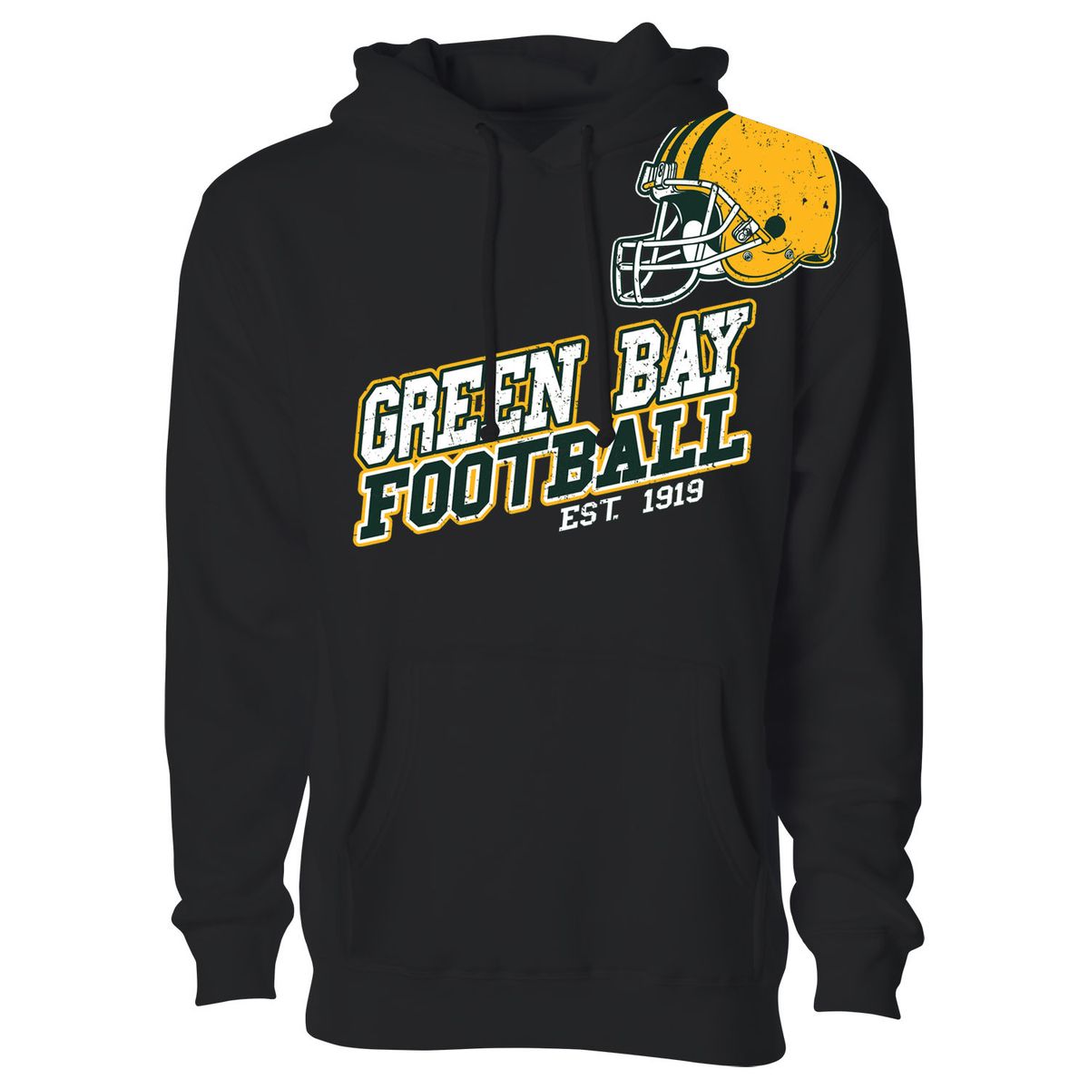 Men's Football Fan Pullover Hoodie - Small - Green Bay