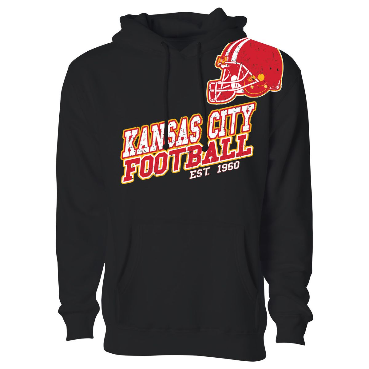 Men's Football Fan Pullover Hoodie - Small - Kansas City