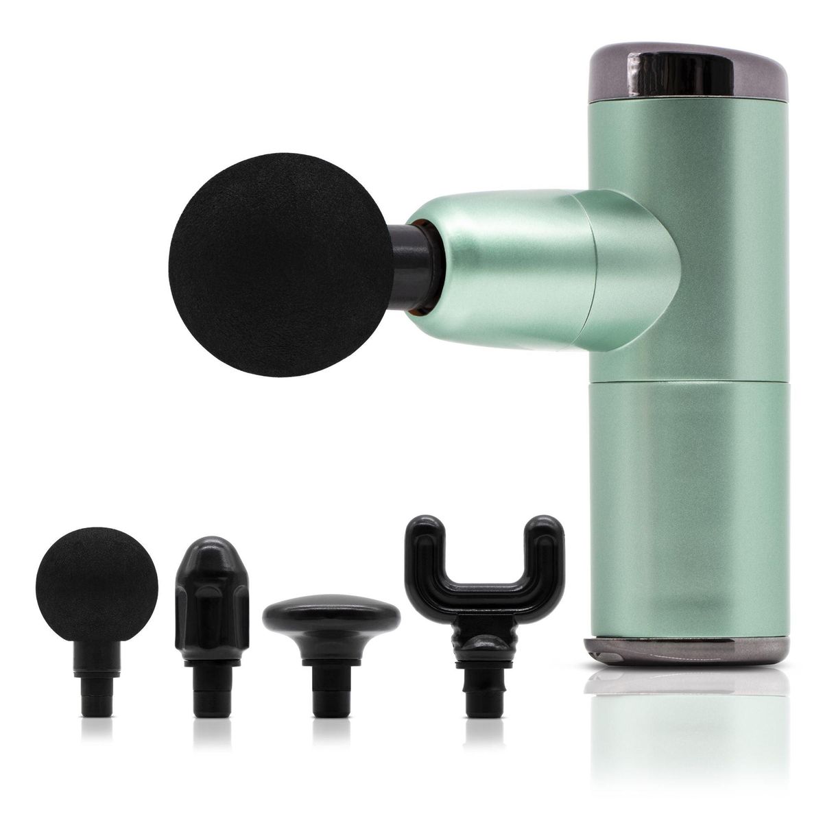 Mini Portable Deep Tissue Massage Gun with Attachments - Turquoise