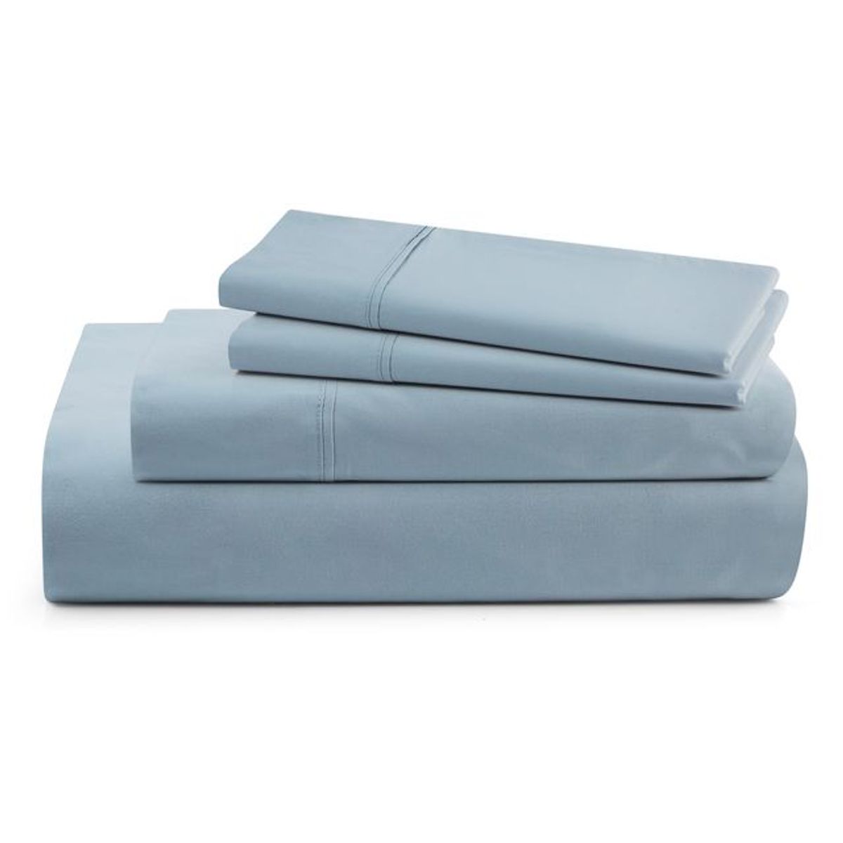 1,000-TC Egyptian Cotton Sheet Set - Queen - Sky Blue
