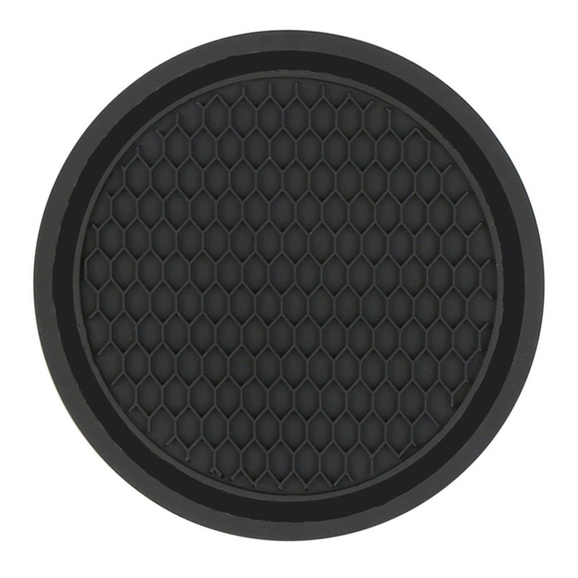 Vehicle Cup Holder Coaster (4-Pack) - Black