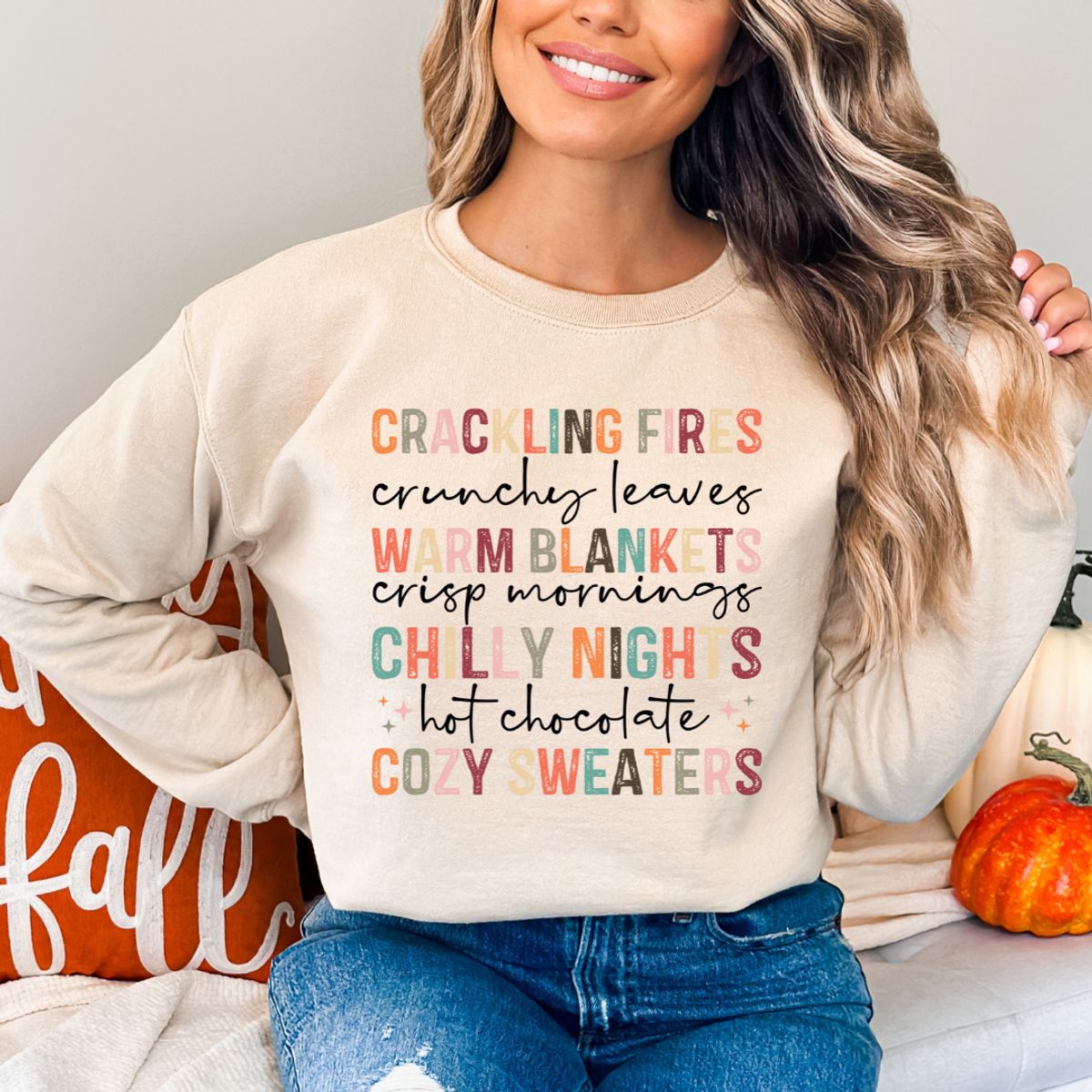 Fall Time Favorites Sweater - XXL / Sand