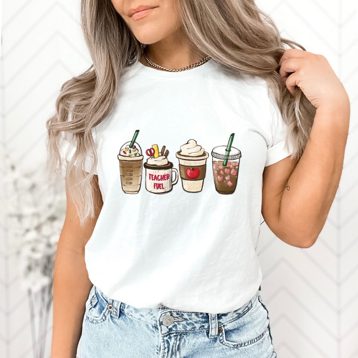 Women's Teacher Appreciation Short Sleeve Graphic T-Shirt - Small / White