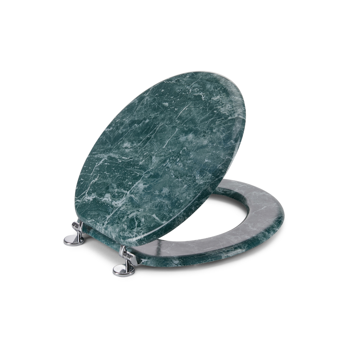Round Toilet Seat with Easy Clean & Change Hinge - Jade