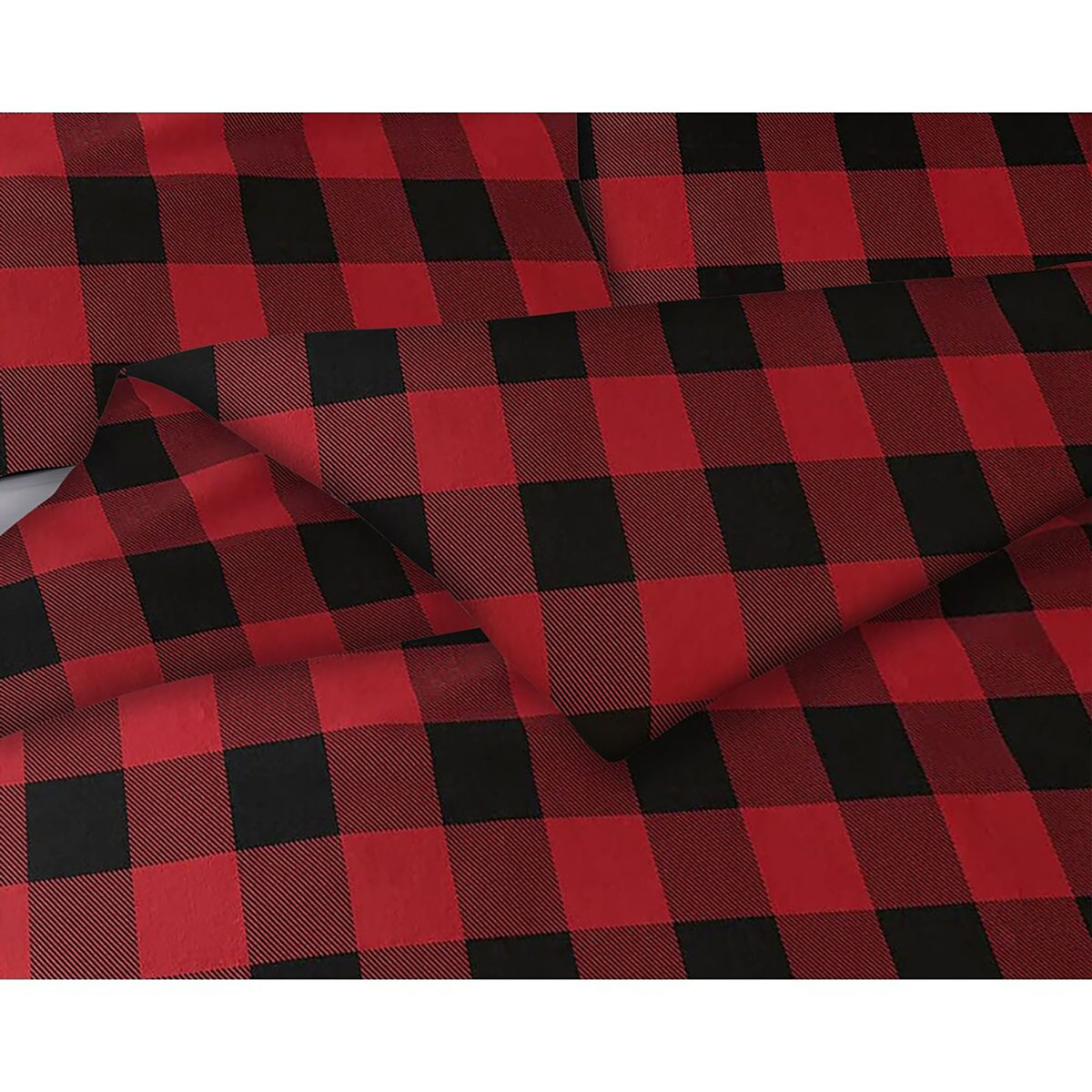 Bibb Home® 3-Piece Flannel Duvet Cover Set - Bibb Home 3-Piece Flannel Duvet Cover Set, Twin - Red C