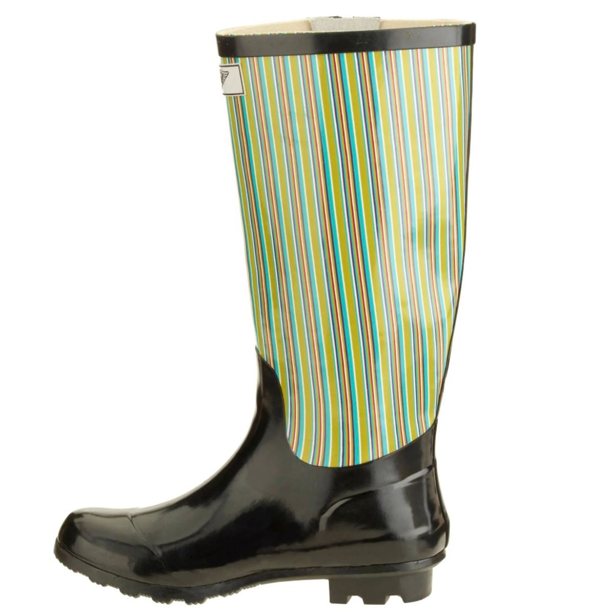 Women's Fashion Rubber Rain Boots with Stripes by Forever Young&trade; - RB-1516-6