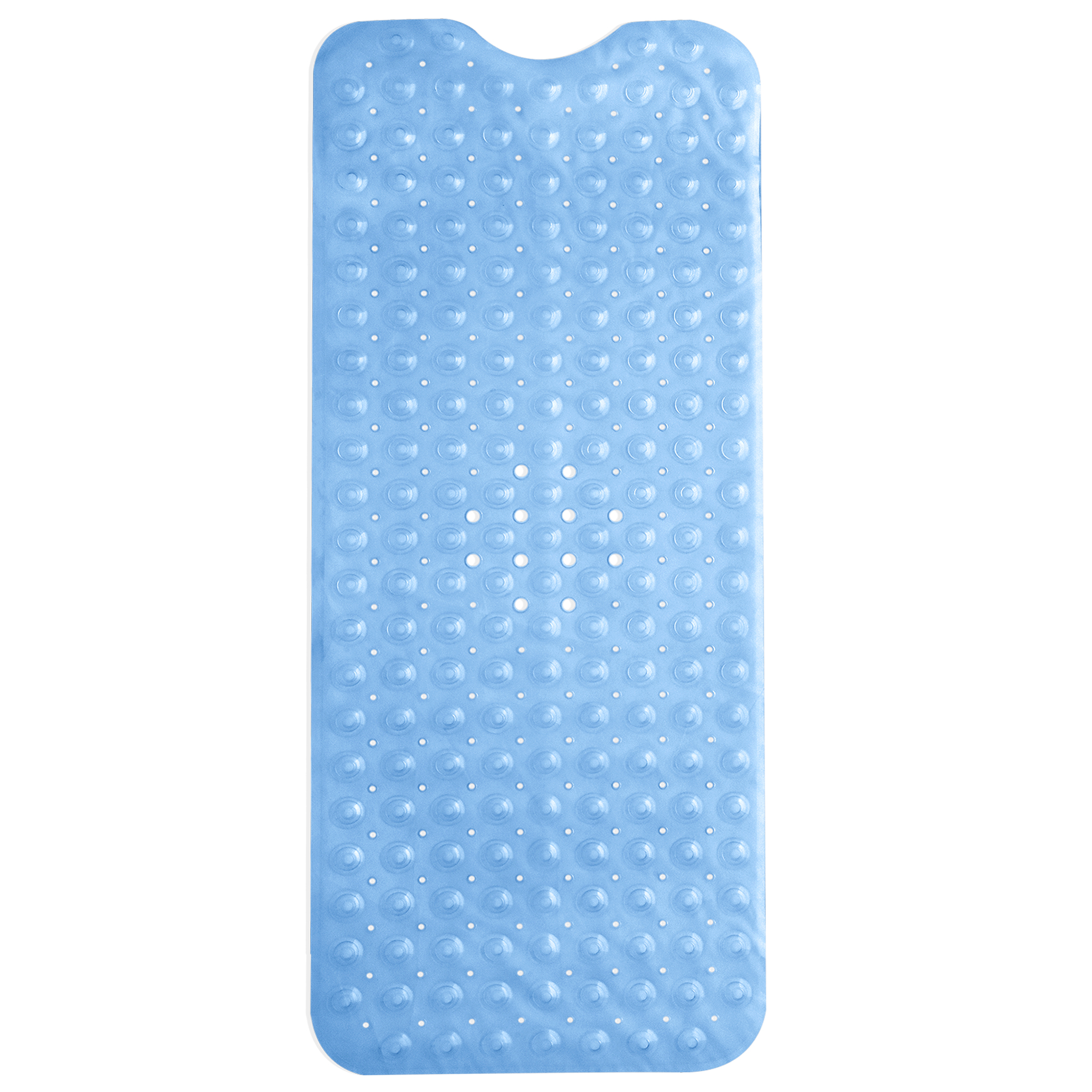 40x16-inch Anti-slip Bath Tub And Shower Mat - Clear-Blue  (40''x16'')