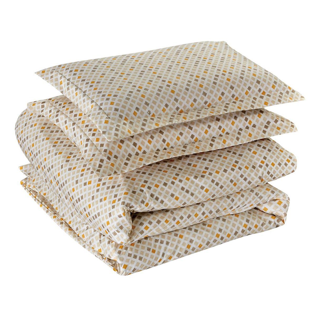 Bibb Home Egyptian Luxury 3-Piece Duvet Cover Set - Twin - Melange