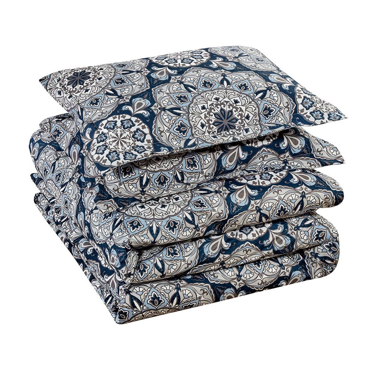 Bibb Home Egyptian Luxury 3-Piece Duvet Cover Set - Twin - Alexandra