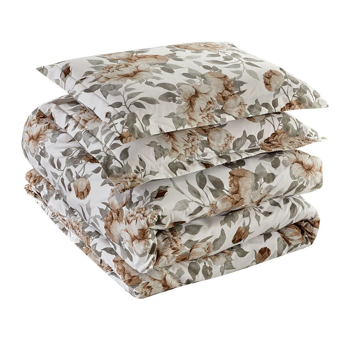 Bibb Home Egyptian Luxury 3-Piece Duvet Cover Set - Twin - Wildflower