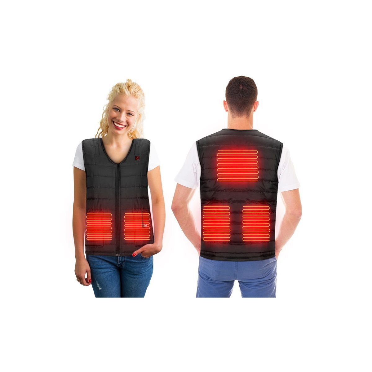 N'Polar™ USB-Heated Jacket Vest with Power Bank - USB Heated Jacket Vest w/Power Bank L