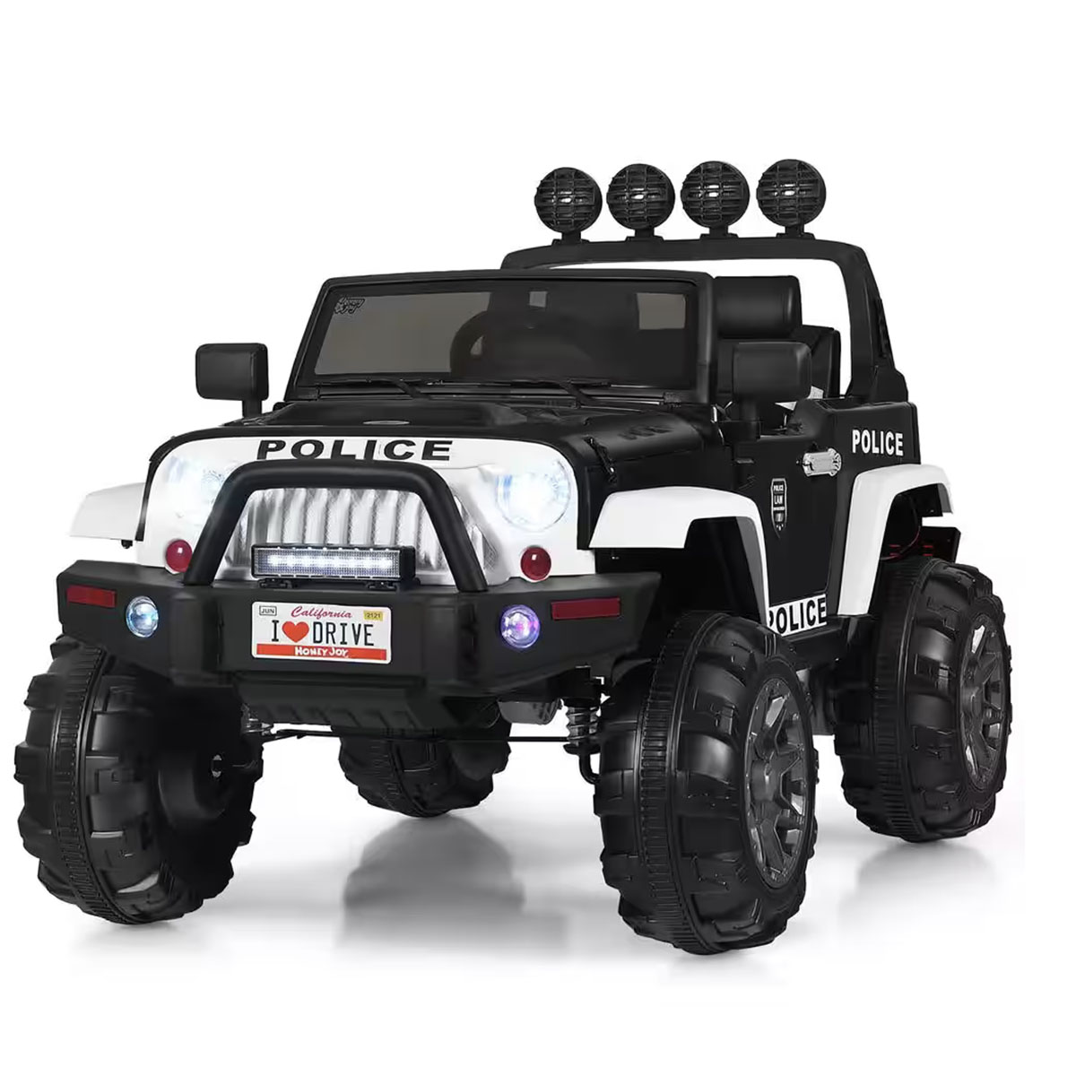 Kids' 12V Ride-on Spring Suspension Truck with Remote Control - RC Car JC