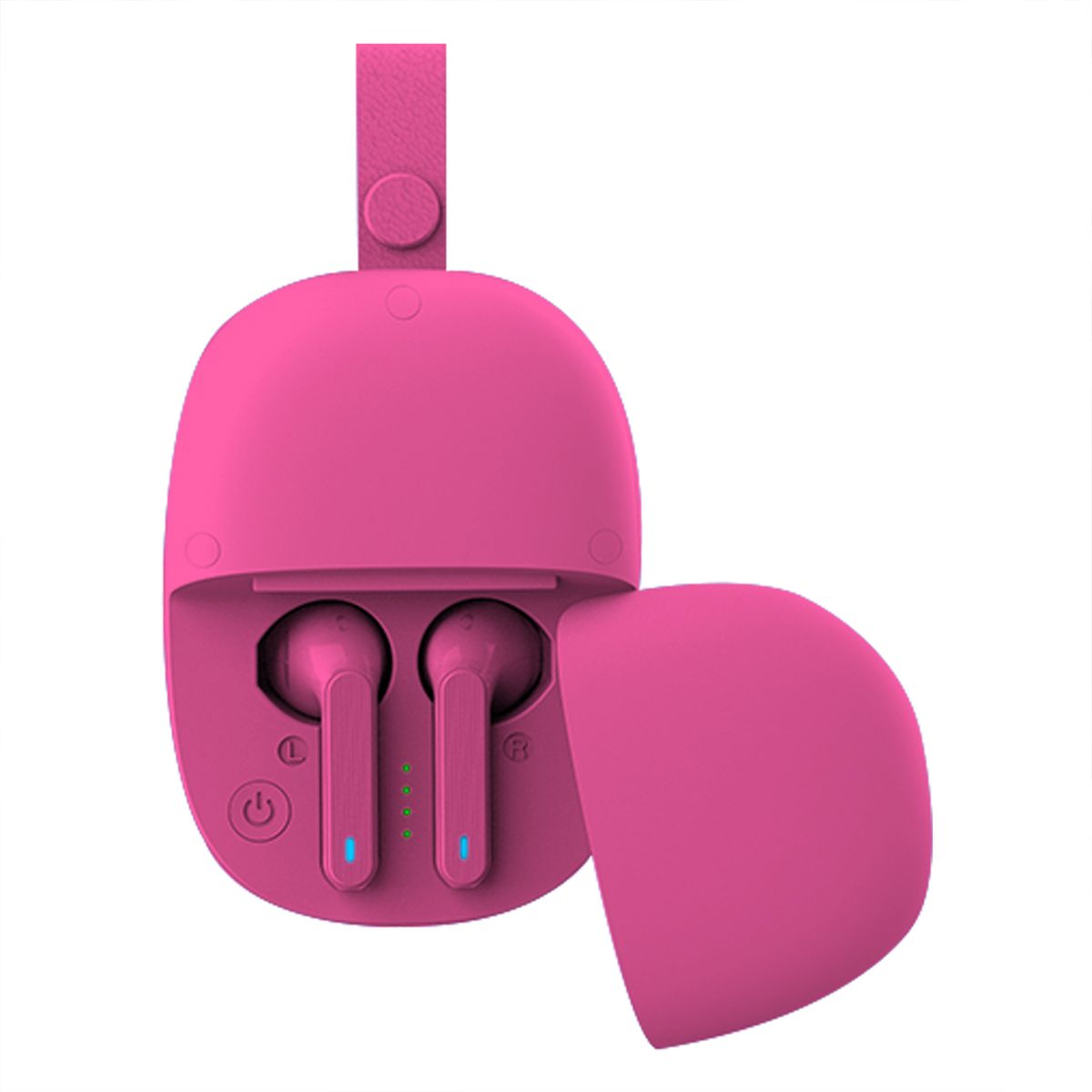 2-in-1 Pocket-Sized Speaker with Wireless Earbuds by Zummy&trade; - Pink