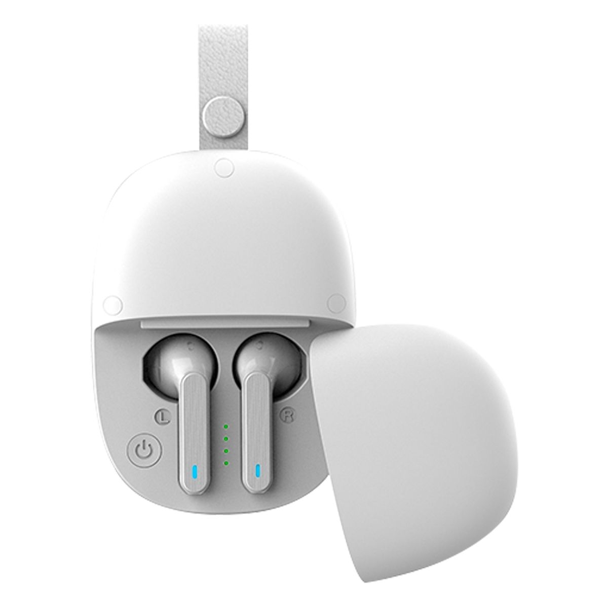 2-in-1 Pocket-Sized Speaker with Wireless Earbuds by Zummy&trade; - White