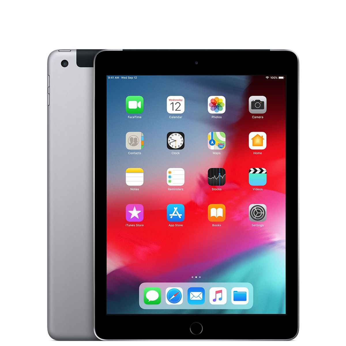 Apple® iPad 6th Gen with Wi-Fi + Cellular, Unlocked (32GB) - Space Gray (Wi-Fi + 4G Unlocked)