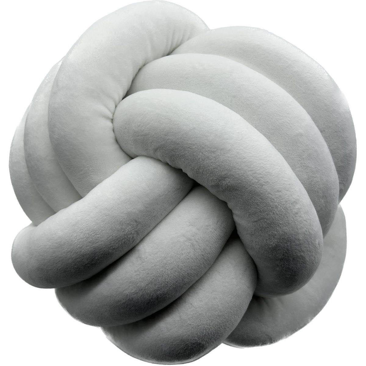 Soft Plush Knot Throw Pillow - White