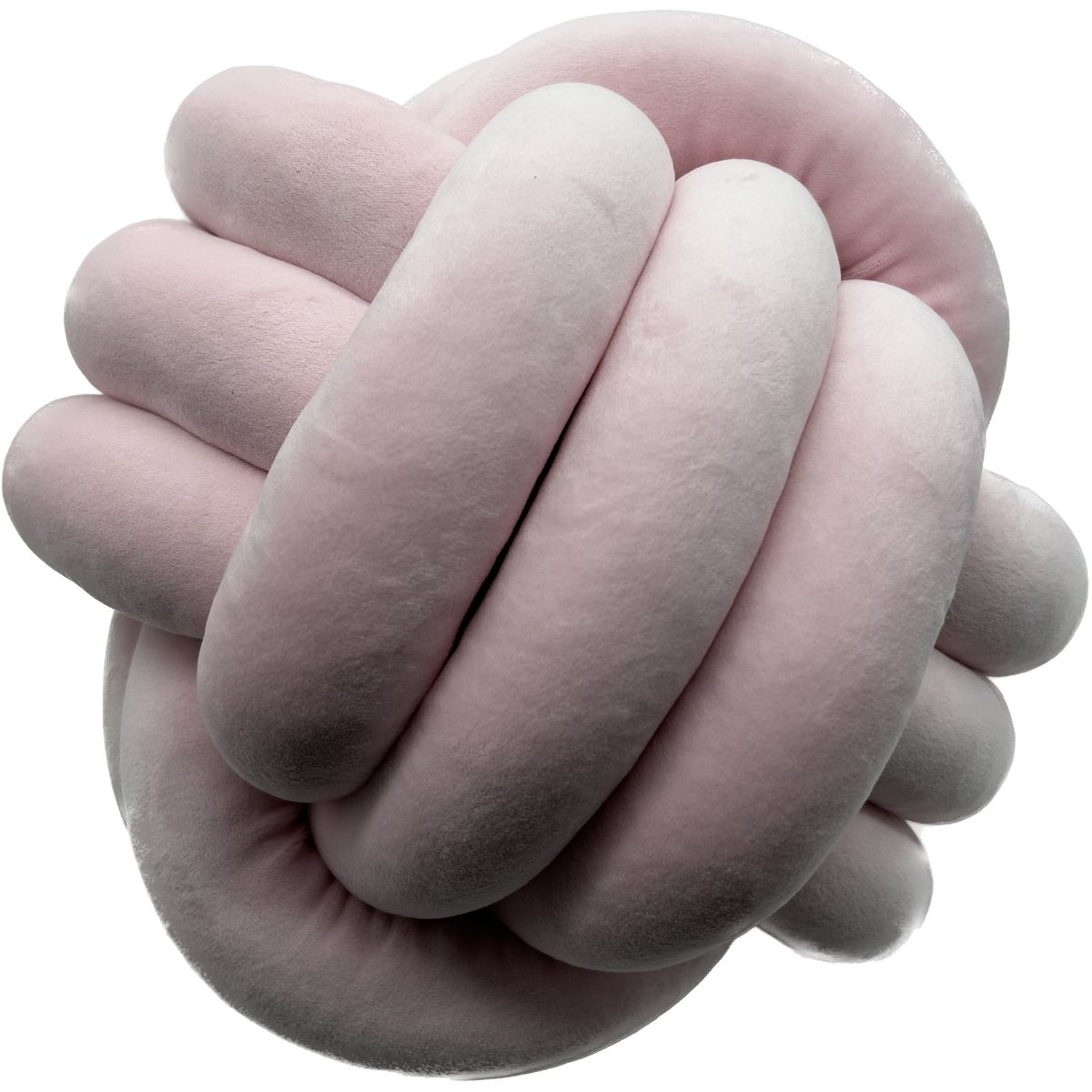 Soft Plush Knot Throw Pillow - PINK