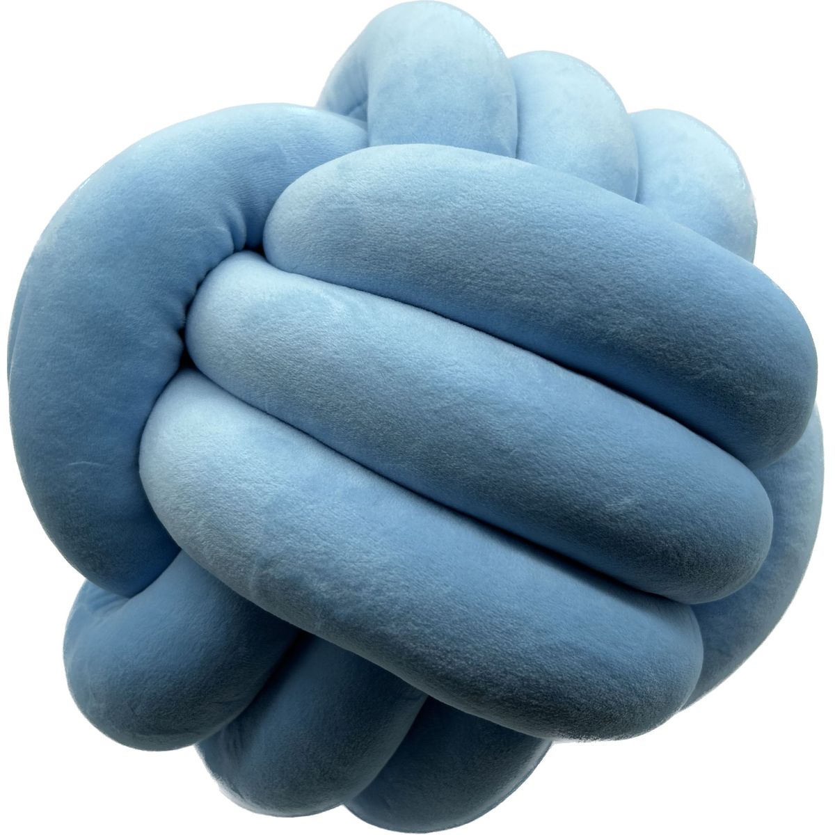 Soft Plush Knot Throw Pillow - LIGHT BLUE